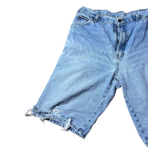 Y2K Dickies Relaxed Fit Jorts Jean Shorts Distressed 36 - Picture 2 of 7